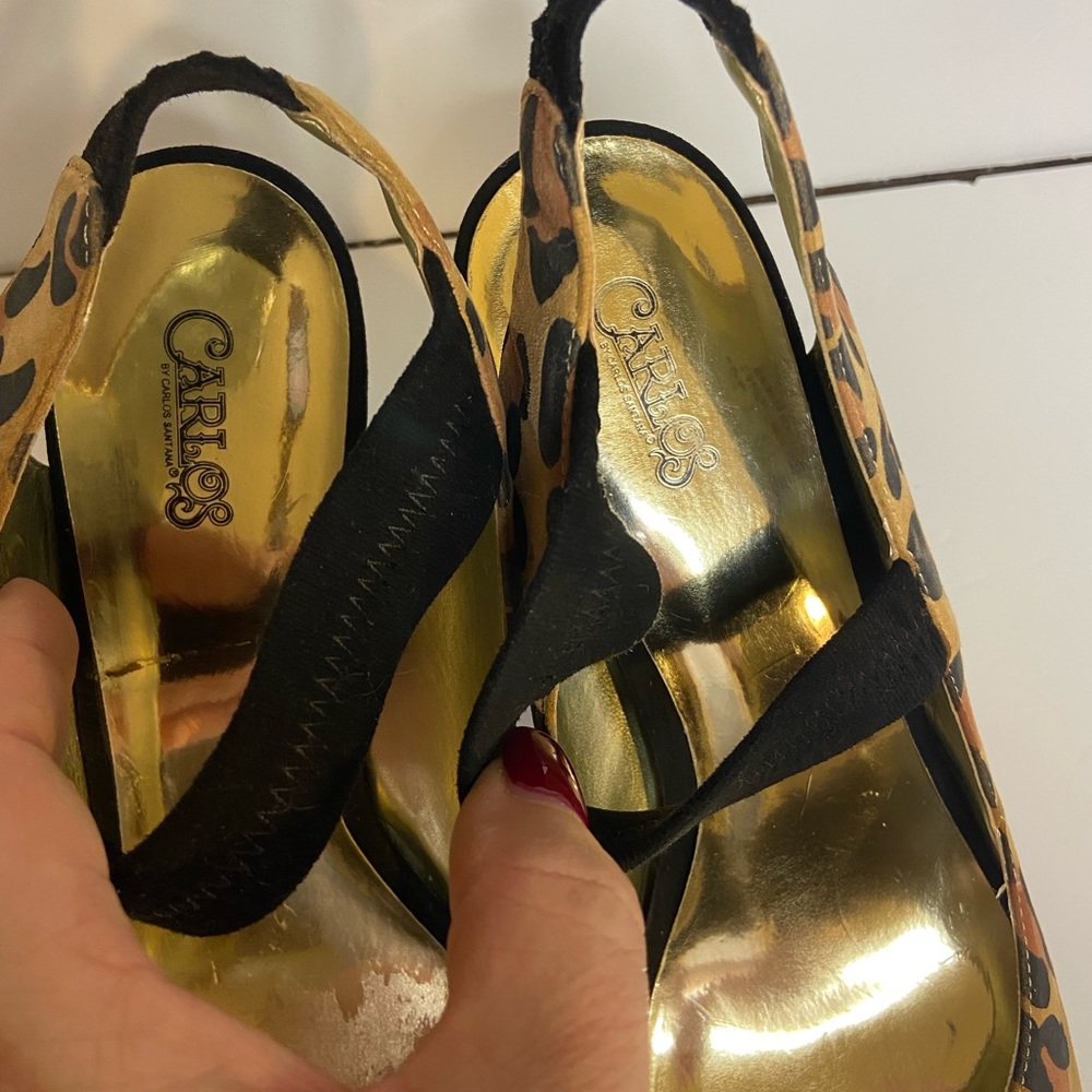 Carlos by Carlos Santana Women's Cosette leopard Dress Pump size 10 - Picture 8 of 15